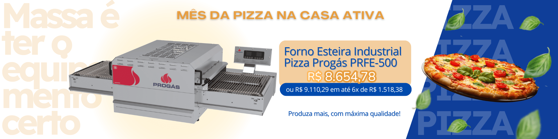 forno esteira progás 