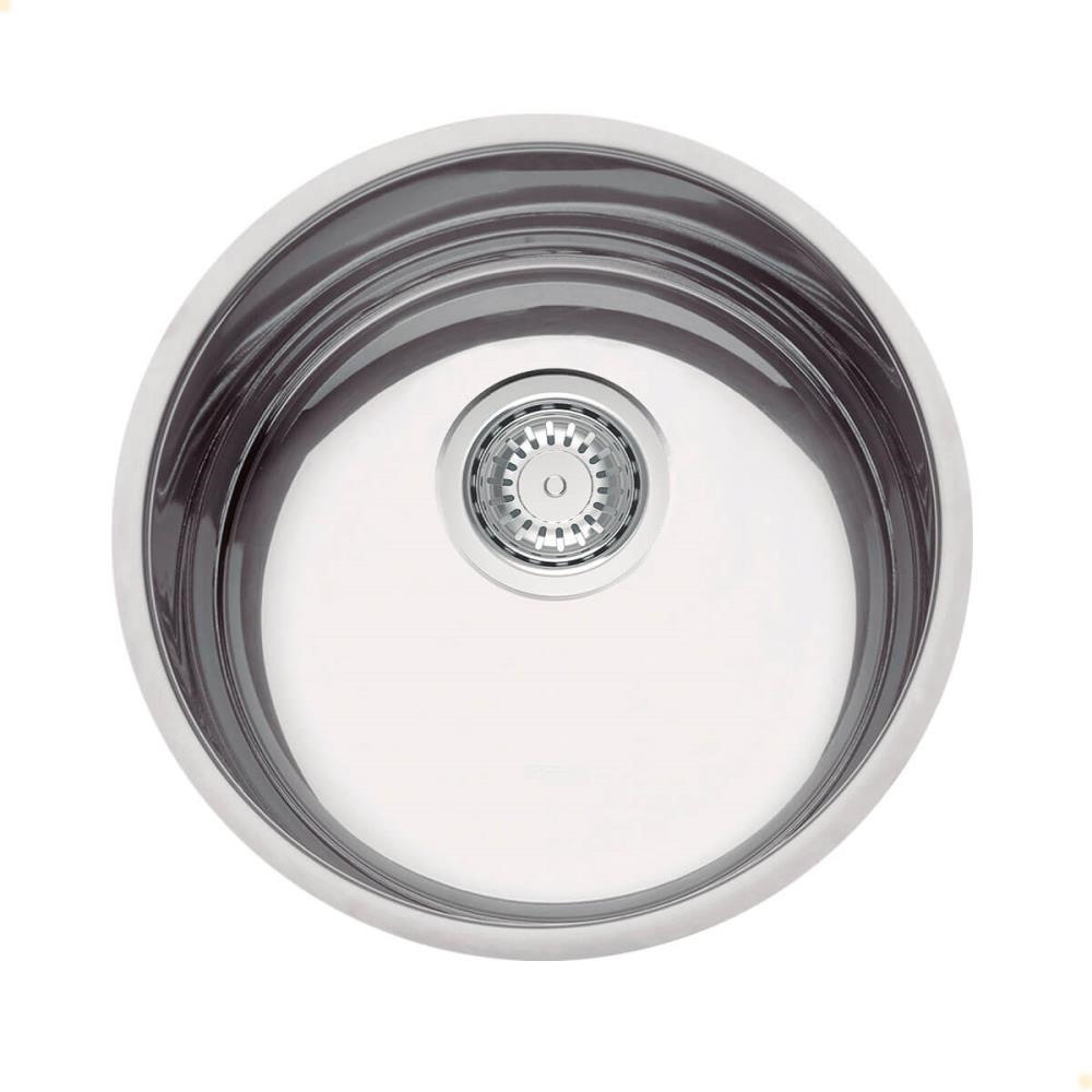 Cuba Redonda Tramontina Luna 35 BL Prime em Aço Inox Alto Brilho 35 cm com Válvula 94012202