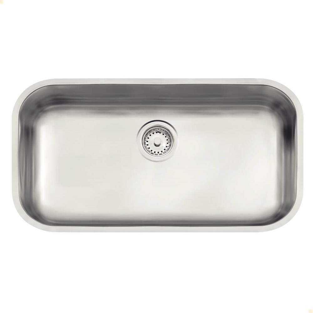 Cuba Tramontina Lavínia 56 BL Prime em Aço Inox Acetinado 56x34 cm com Válvula 94024107