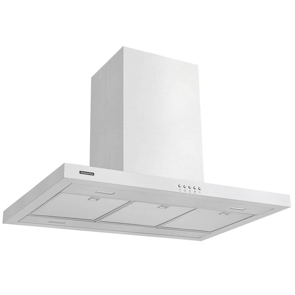 Coifa de Ilha Tramontina New Dritta Isla em Aço Inox 90 cm 127V 95800017