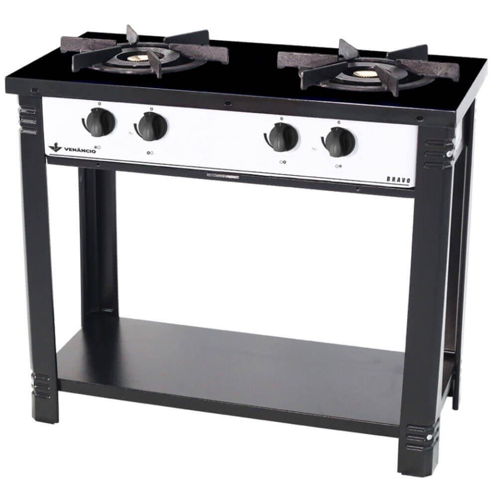 Fogão Industrial Venâncio a Gás Bravo 2 Bocas Branco Esmaltado BR2BBR 16562