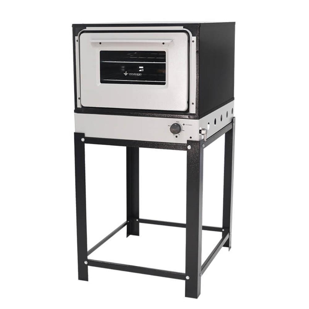 Forno Venâncio a Gás Bravo Cinza Esmaltado com Pé BRFP