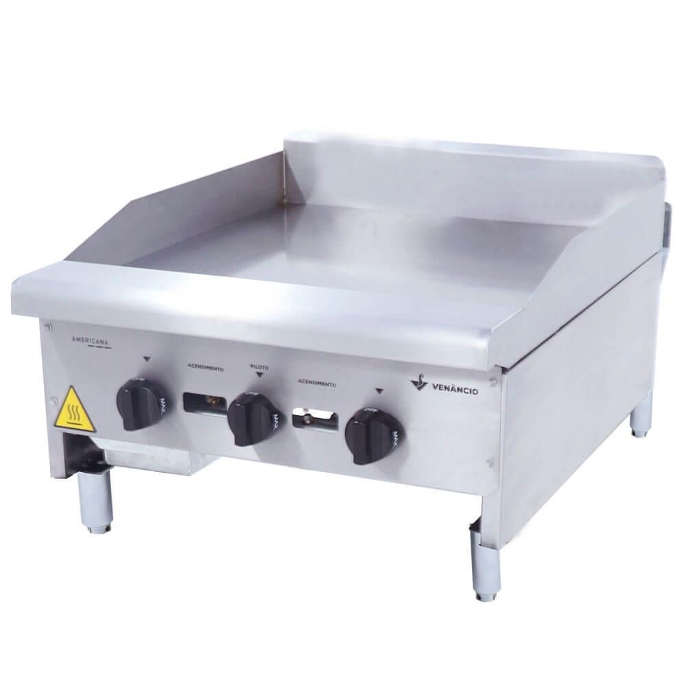 Chapa Venâncio Americana A Gás 60 Cm Profissional 18mm CG60