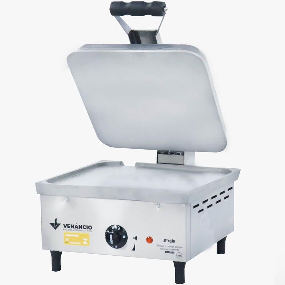 Prensa Elétrica 45 Venâncio Chapa Em Alumínio Fundido Copo E Painel Em Aço Inox 430 220V PE45A220