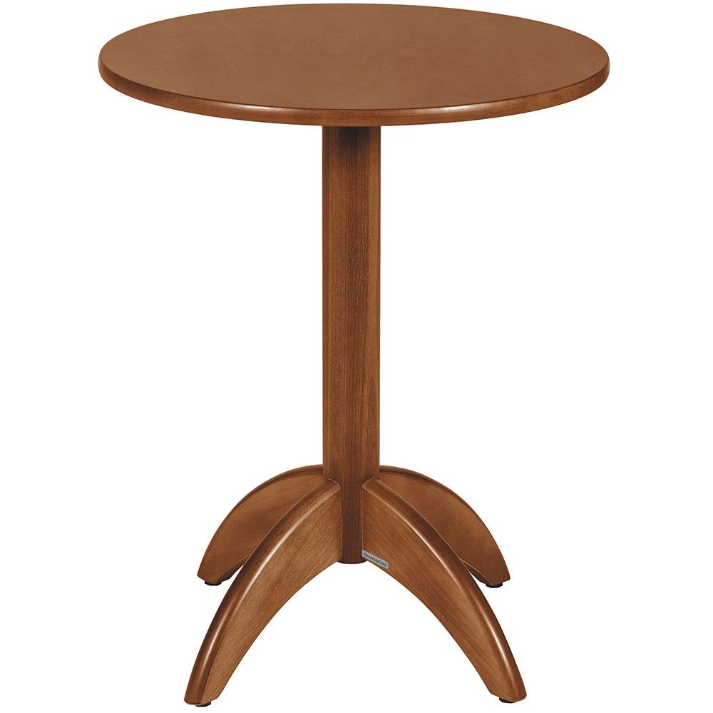 Mesa de Madeira Redonda Alta Tramontina em Tauarí Amêndoa 14006160