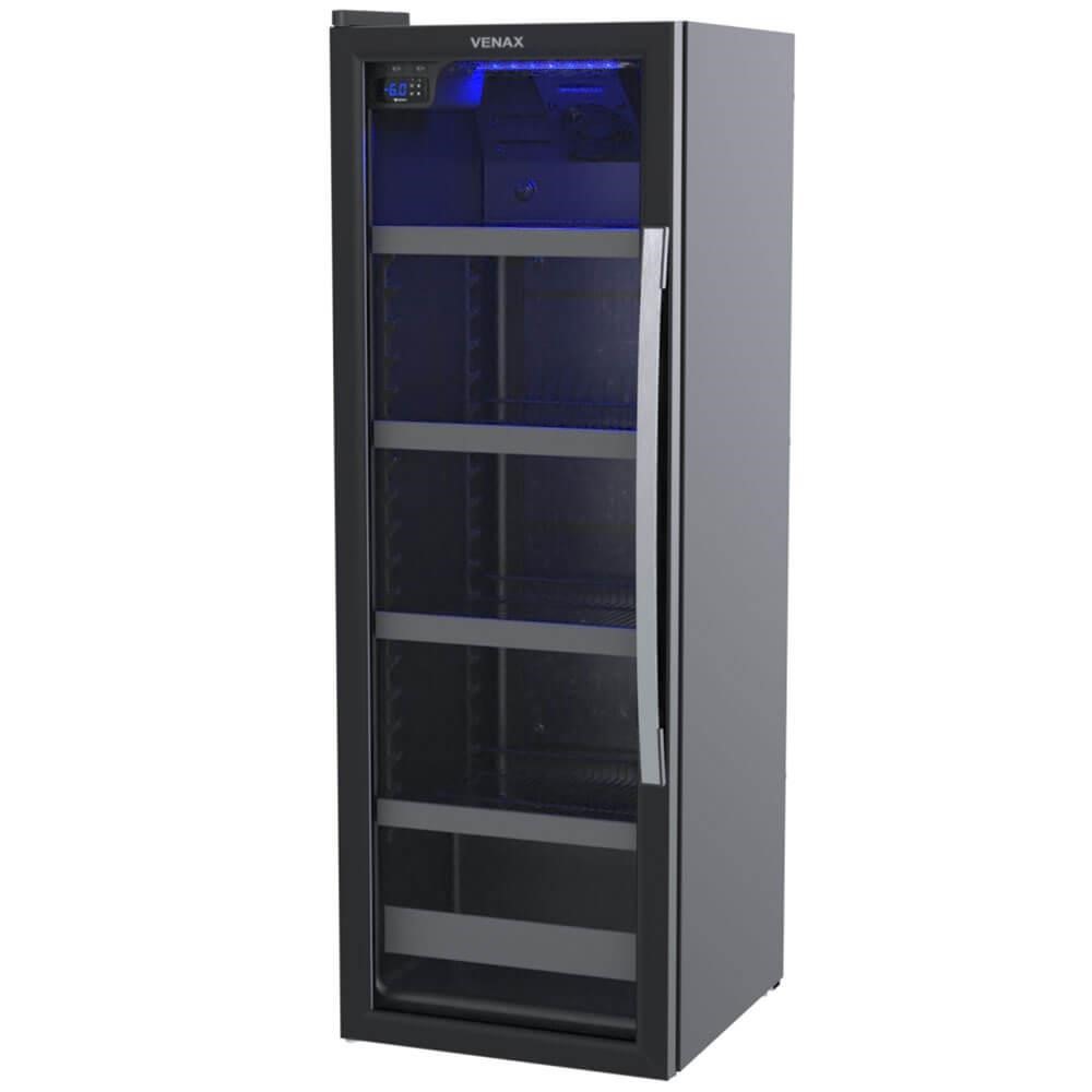 Cervejeira Venax Blue Light 200 Litros Porta Invertida Preto Fosco 220V 32168