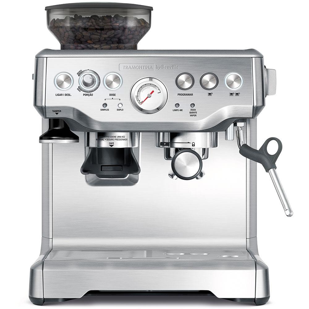 Cafeteira Elétrica Tramontina by Breville Express Pro em Aço Inox com Moedor 2 Litros 127V 69066011