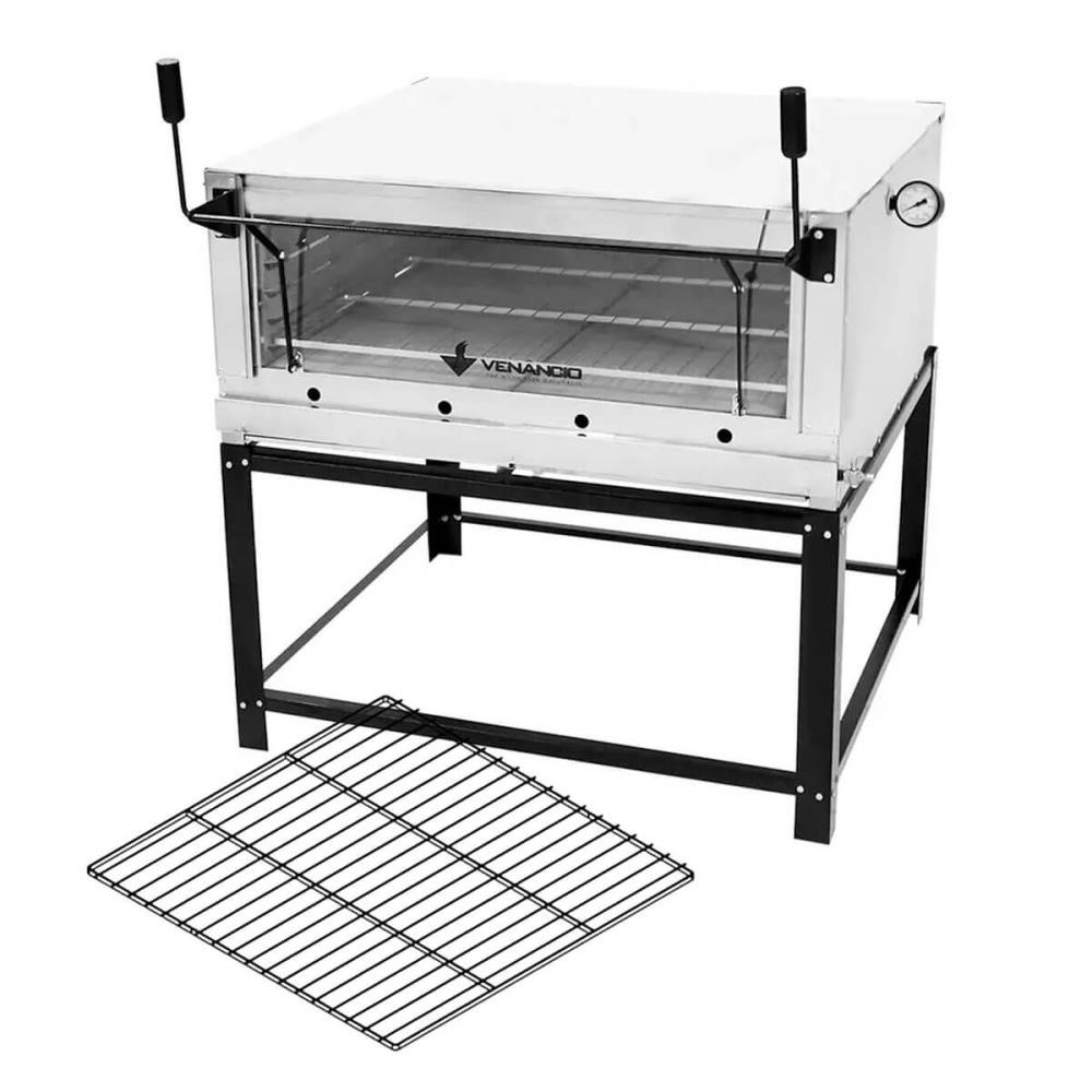 Forno Industrial Venâncio Roma Inox 110 cm Pedra Refratária Gás GLP FIRI110 15560 + Grelha Extra