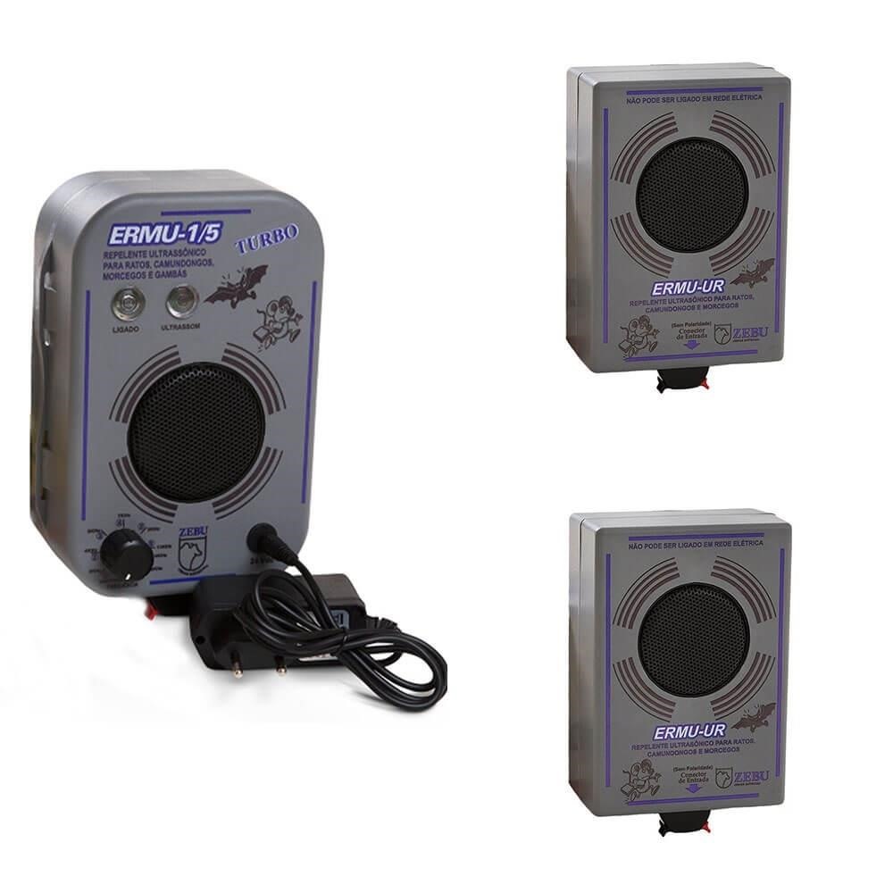 Espanta Rato e Morcego e 2 Unidade Remota Zebu ERMU 1/5 Turbo 10782-10790x2
