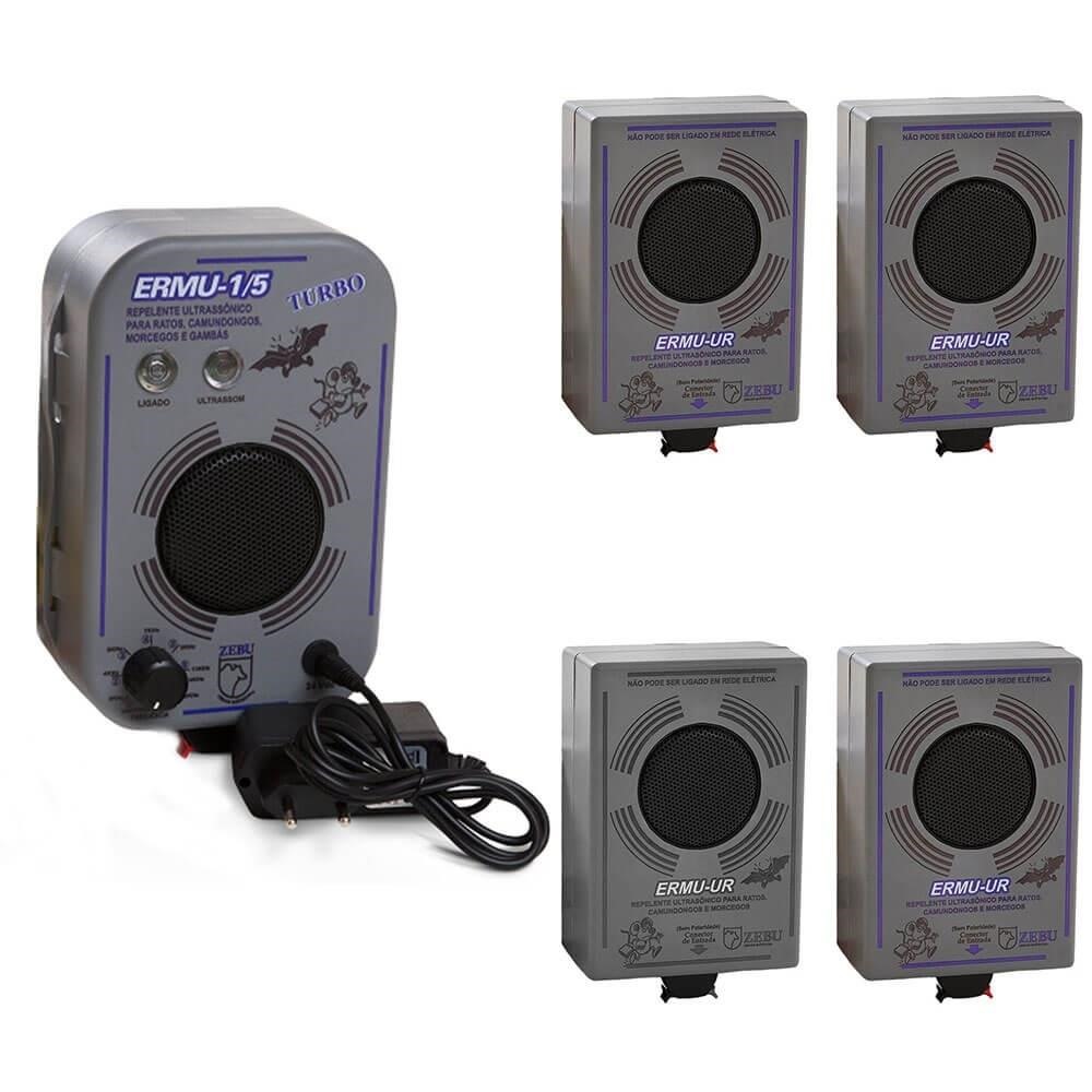 Espanta Rato e Morcego e 4 Unidade Remota Zebu ERMU 1/5 Turbo 10782-10790x4