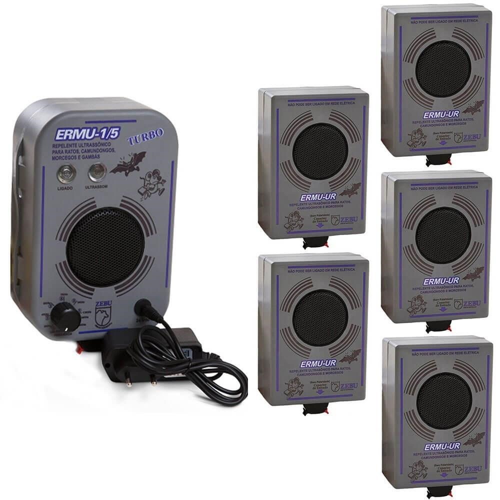 Espanta Rato e Morcego e 5 Unidade Remota Zebu ERMU 1/5 Turbo 10782-10790x5