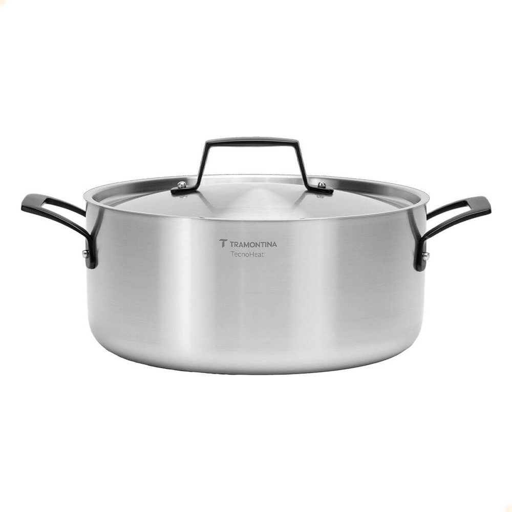Caçarola Tramontina Grano Black Funda Em Inox Corpo Triplo 24 cm 4,7 L 62583240