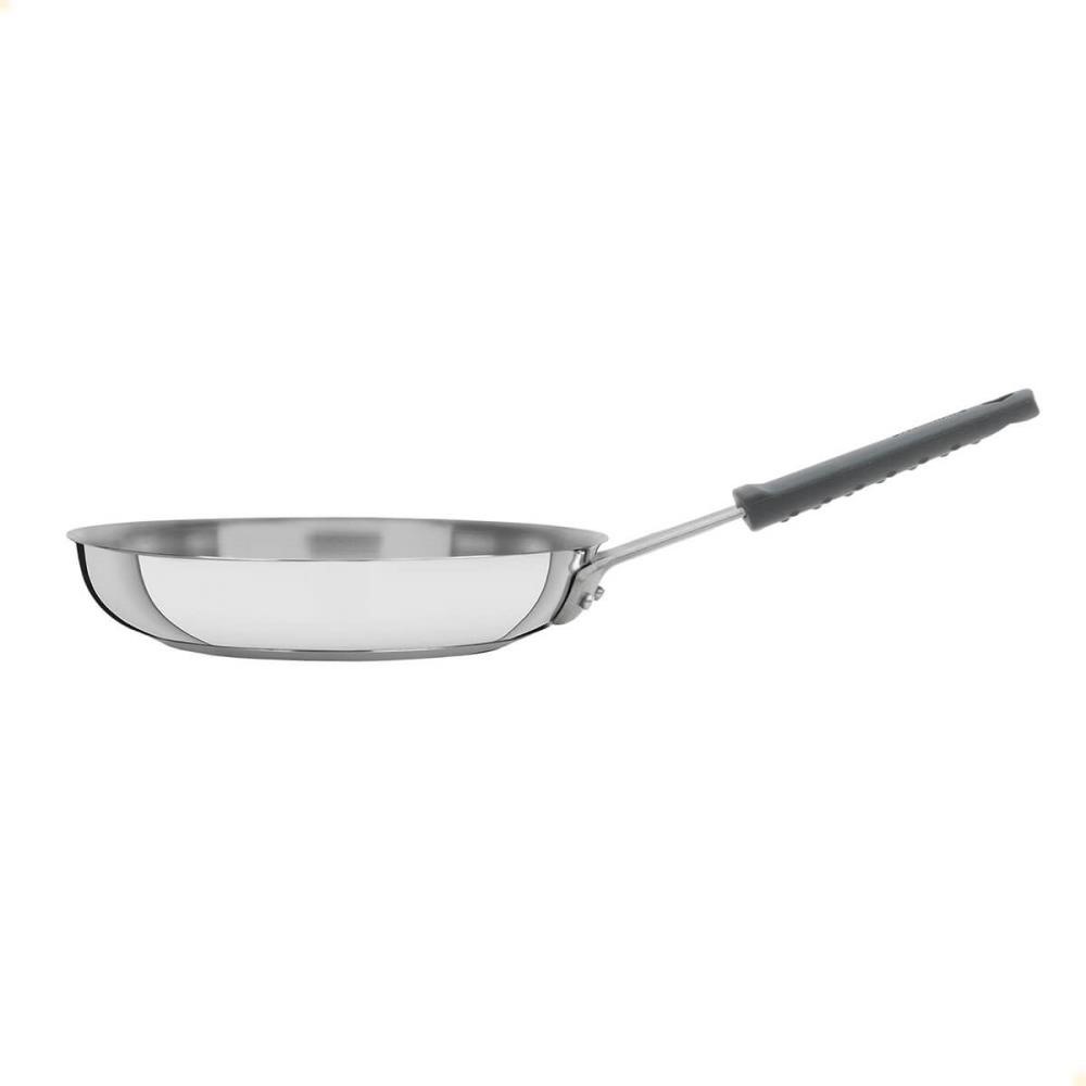 Frigideira Tramontina Professional Em Inox Fundo Triplo e Cabo Com Luva De Silicone 20 cm 62333200