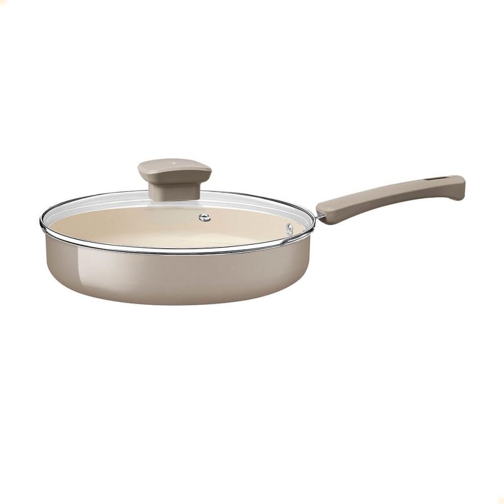 Frigideira Reta Veronese Tramontina Em Alumínio Com Revestimento Siliconado Bege 22cm 1,7L 28622322