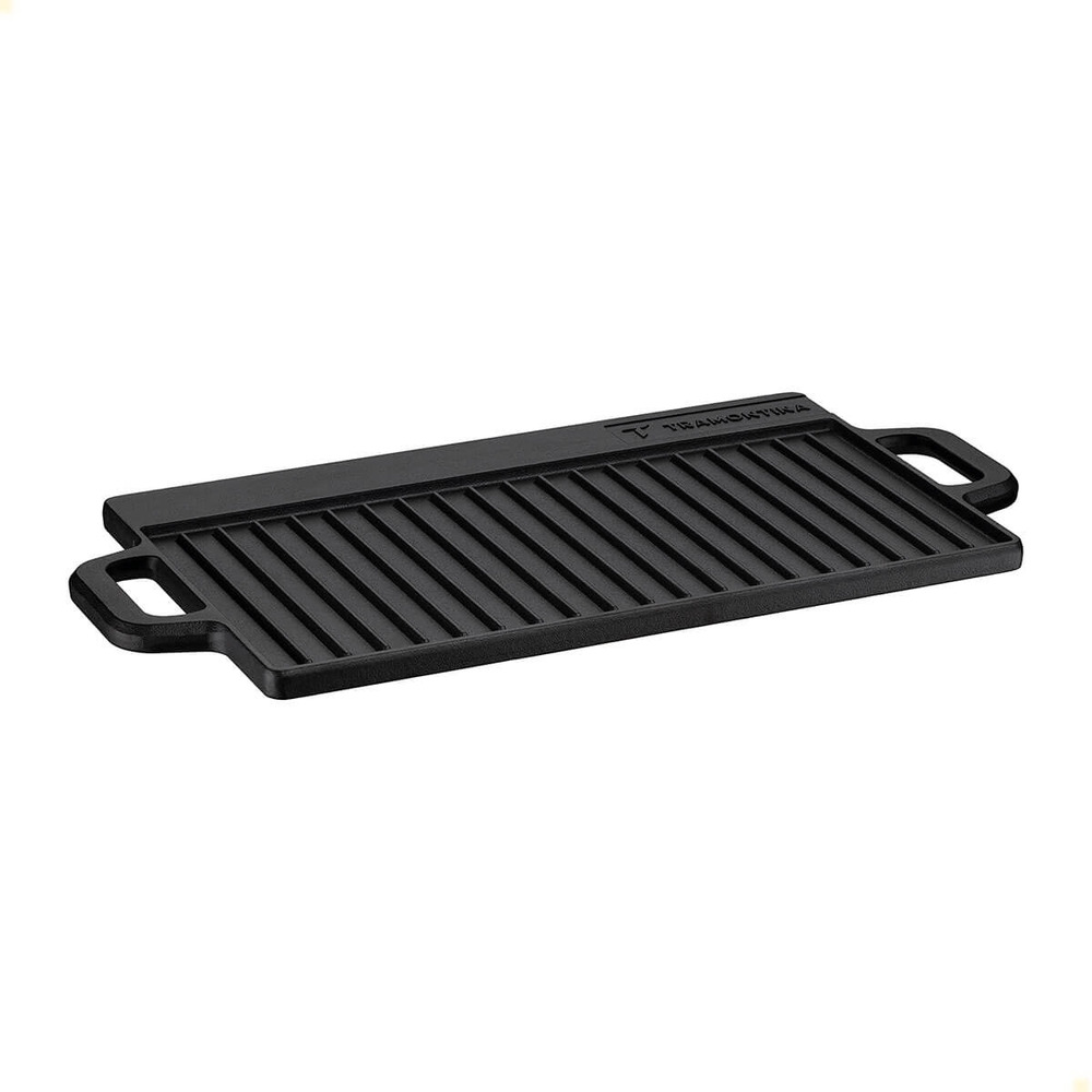 Chapa Retangular Tramontina Em Ferro Fundido Com Acabamento Pre-Seasoned 37 cm 2,3 L 28764037