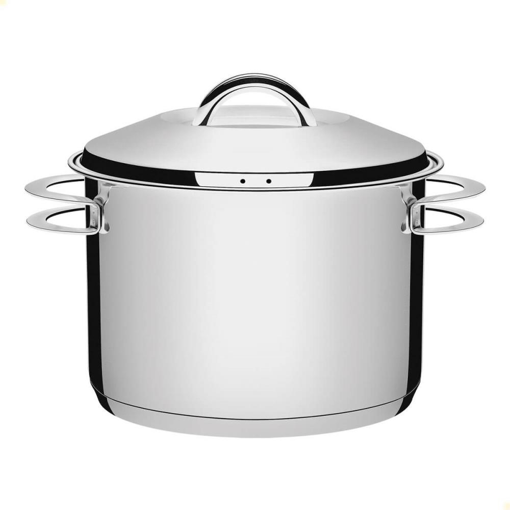Caldeirão Tramontina Solar em Aço Inox Fundo Triplo com Tampa e Alças 28 cm 11,9 L 62505280