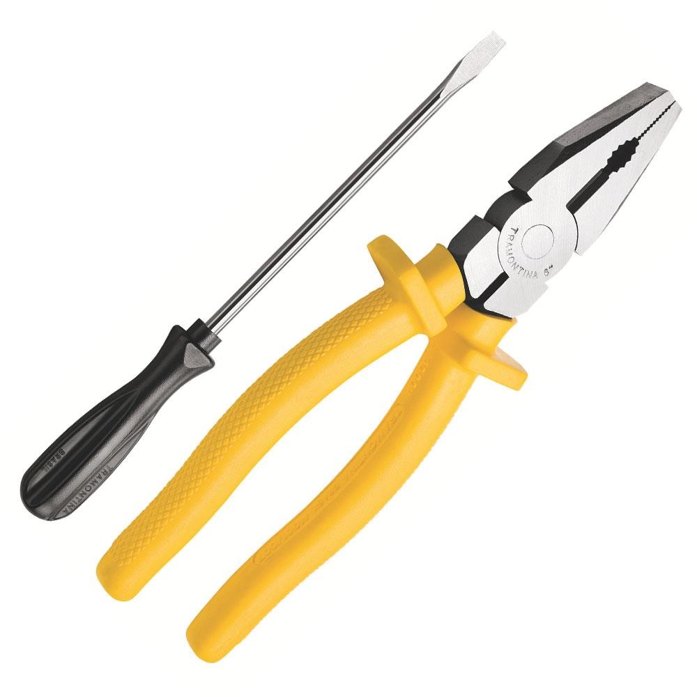 Kit Tramontina Alicate 8" e Chave Fenda 1/8x3 43408048