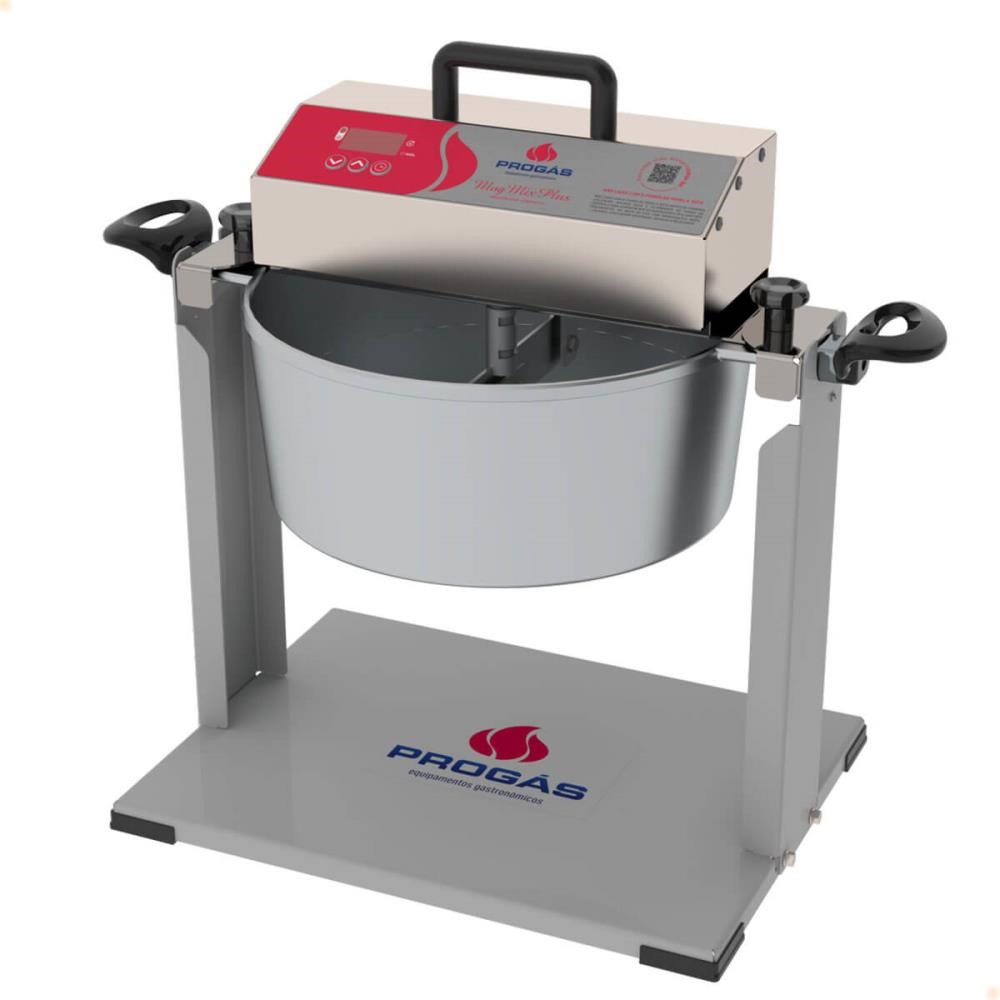Kit Misturador Mogmix Progás PRMOG-07 Alumínio Panela 7 Litros Bivolt e Suporte para Girar GIRAMOG