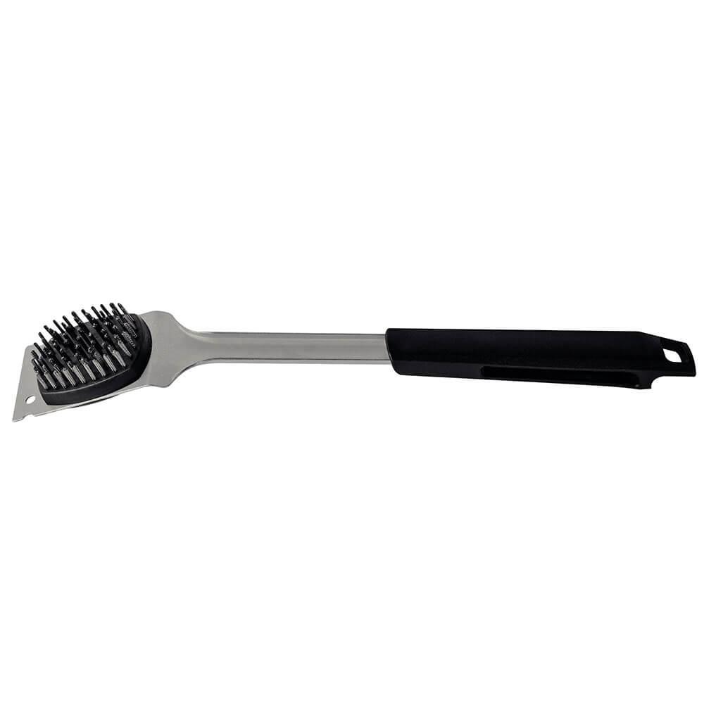 Escova para Grelhas Tramontina Churrasco Black Aço Inox e Cabo Polipropileno Preto Raspador 26594100