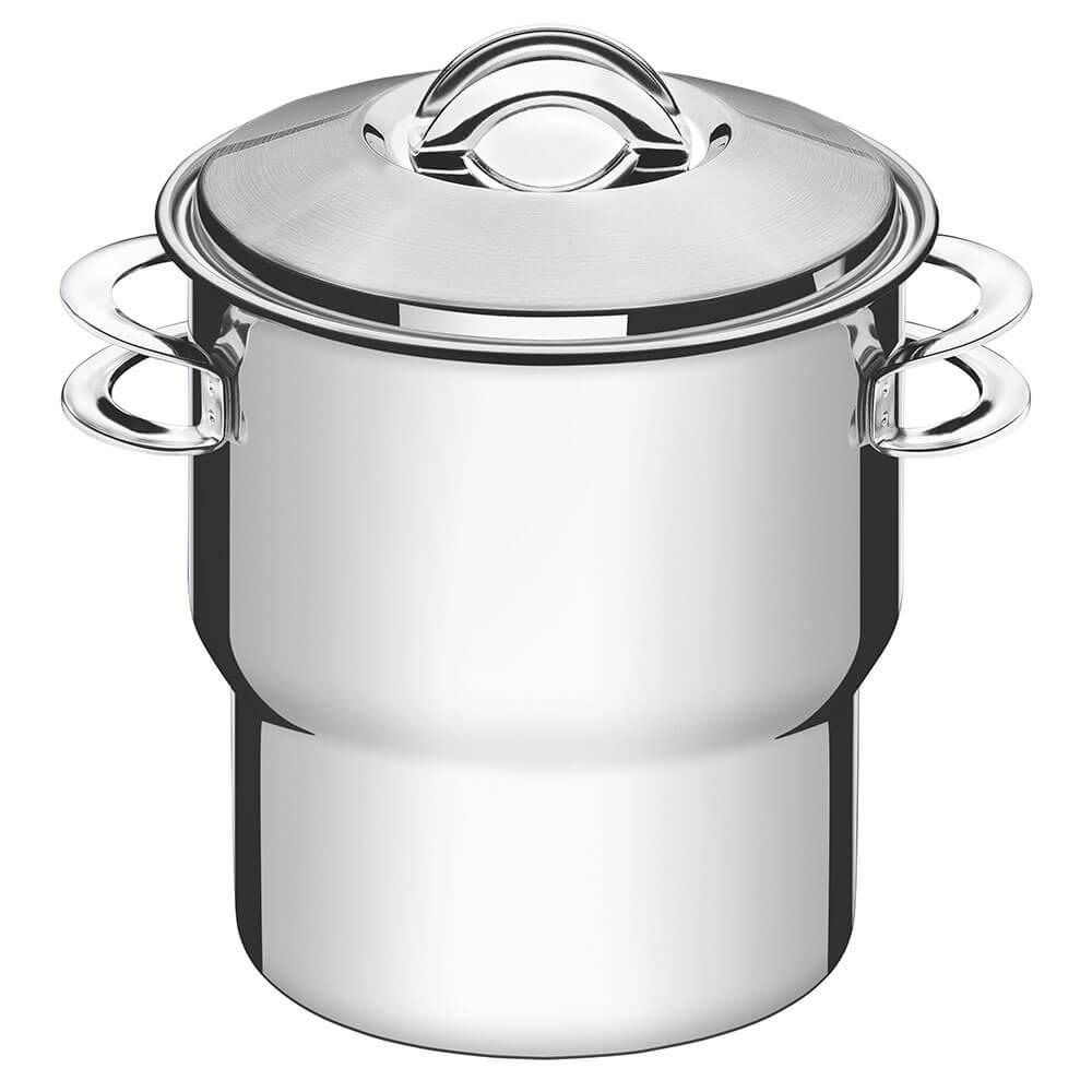 Cuscuzeira Tramontina Solar em Aço Inox com Tampa e Alças 14 cm 2,2 L 62519140