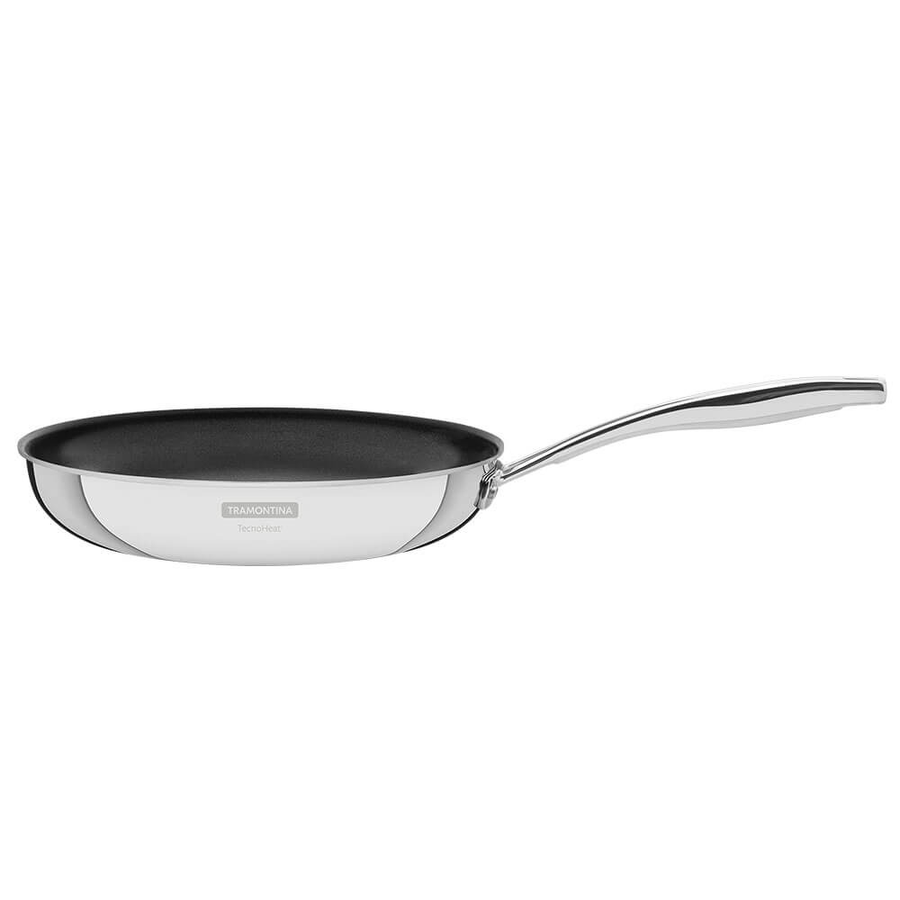 Frigideira Tramontina Grano 20 cm 1,2 L Aço Inox com Corpo Triplo Rev. Interno Antiaderente 62155207