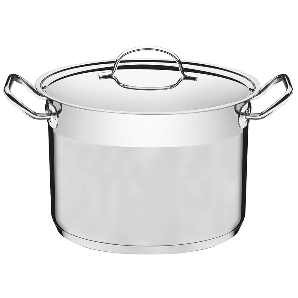 Caldeirão Professional Tramontina Fundo 20 Cm 4,6 L Aço Inox com Tampa e Fundo Triplo 62625201