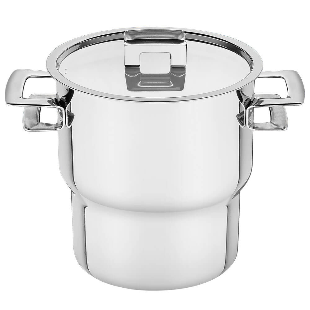 Cuscuzeira Tramontina Brava 14 cm 2,1 L em Aço Inox com Alças e Tampa 62419140