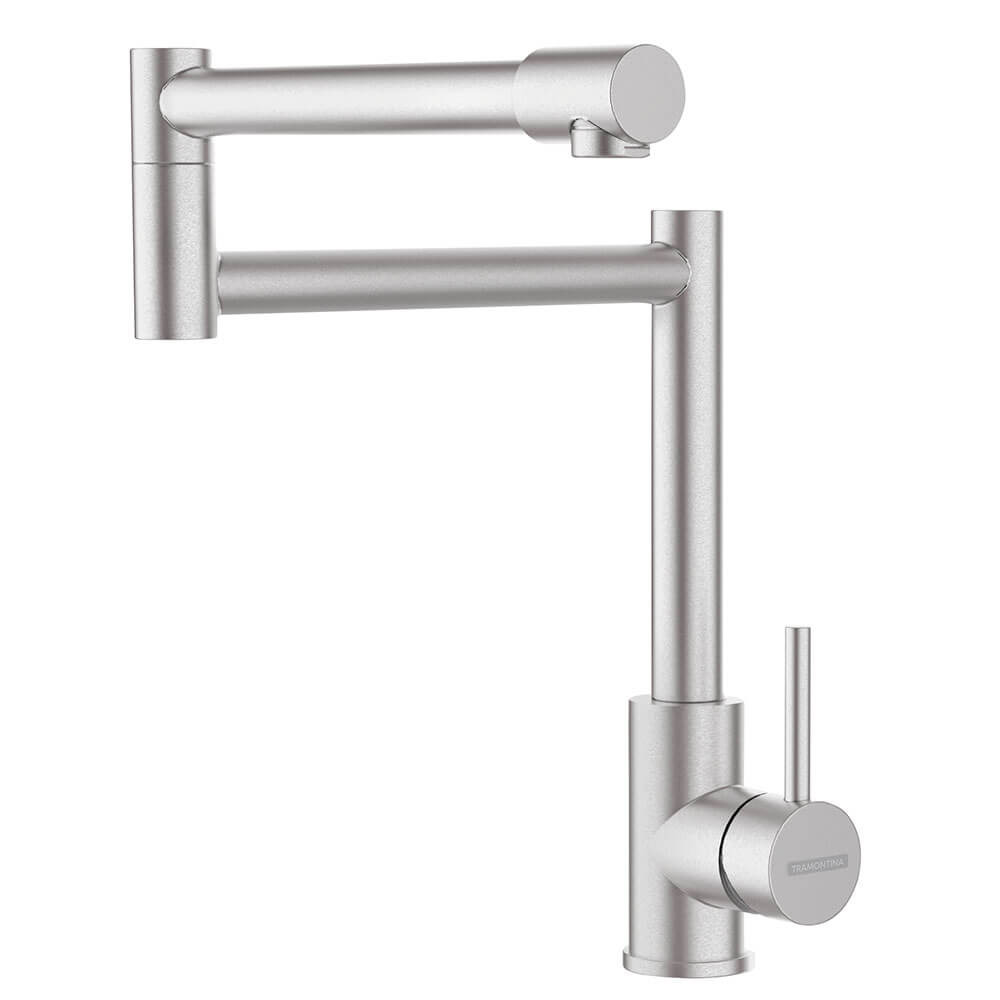 Misturador Monocomando Tramontina Flexion em Aço Inox com Acabamento Escovado 94520026