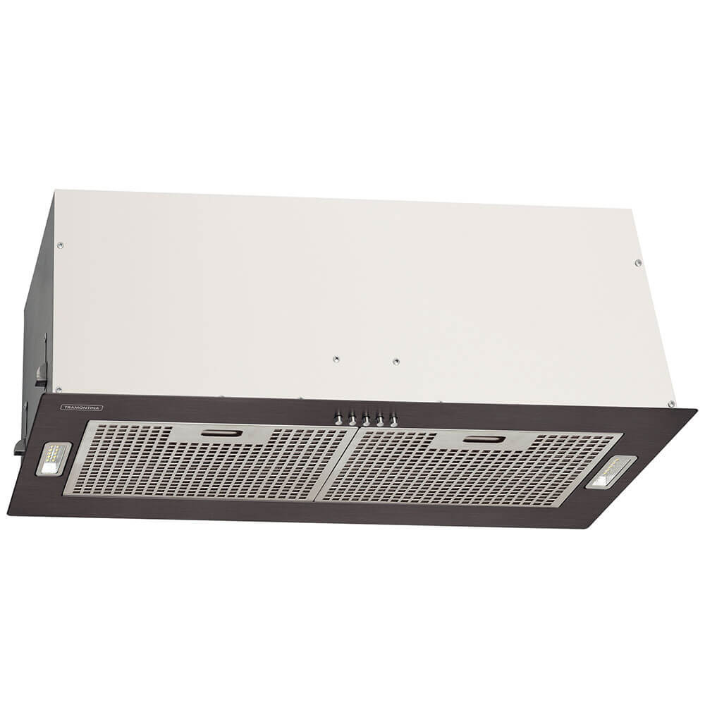 Coifa de Embutir Tramontina Incasso Aço Inox Black Steel Retangular Rev. Anti Dig 75cm 220V 95800038
