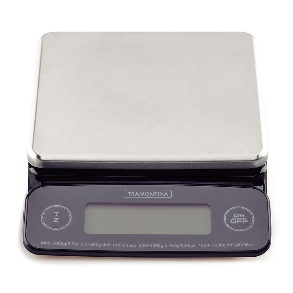 Balança Digital de Alta Precisão para Cozinha Tramontina Adatto com Base em Aço Inox 61101050