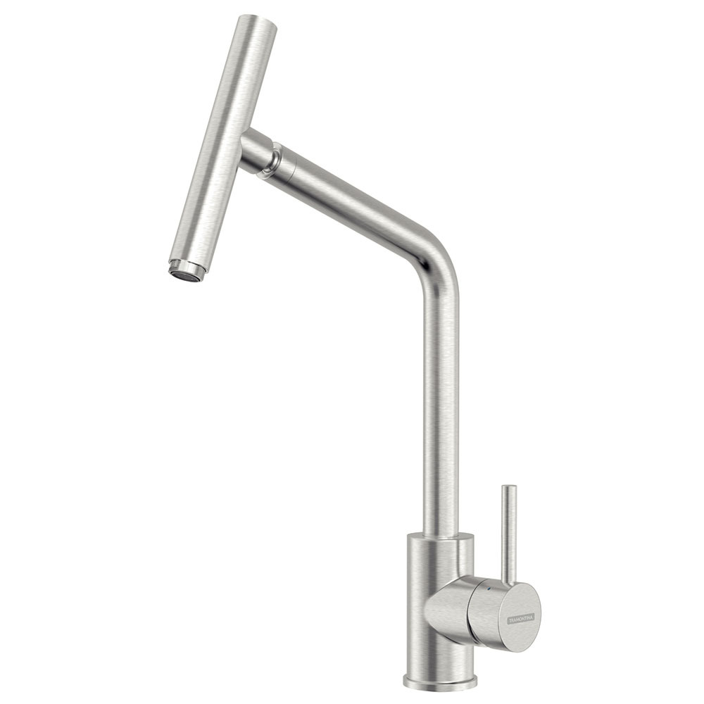 Misturador Monocomando Tramontina Versa em Aço Inox com Bica Articulada 94520027