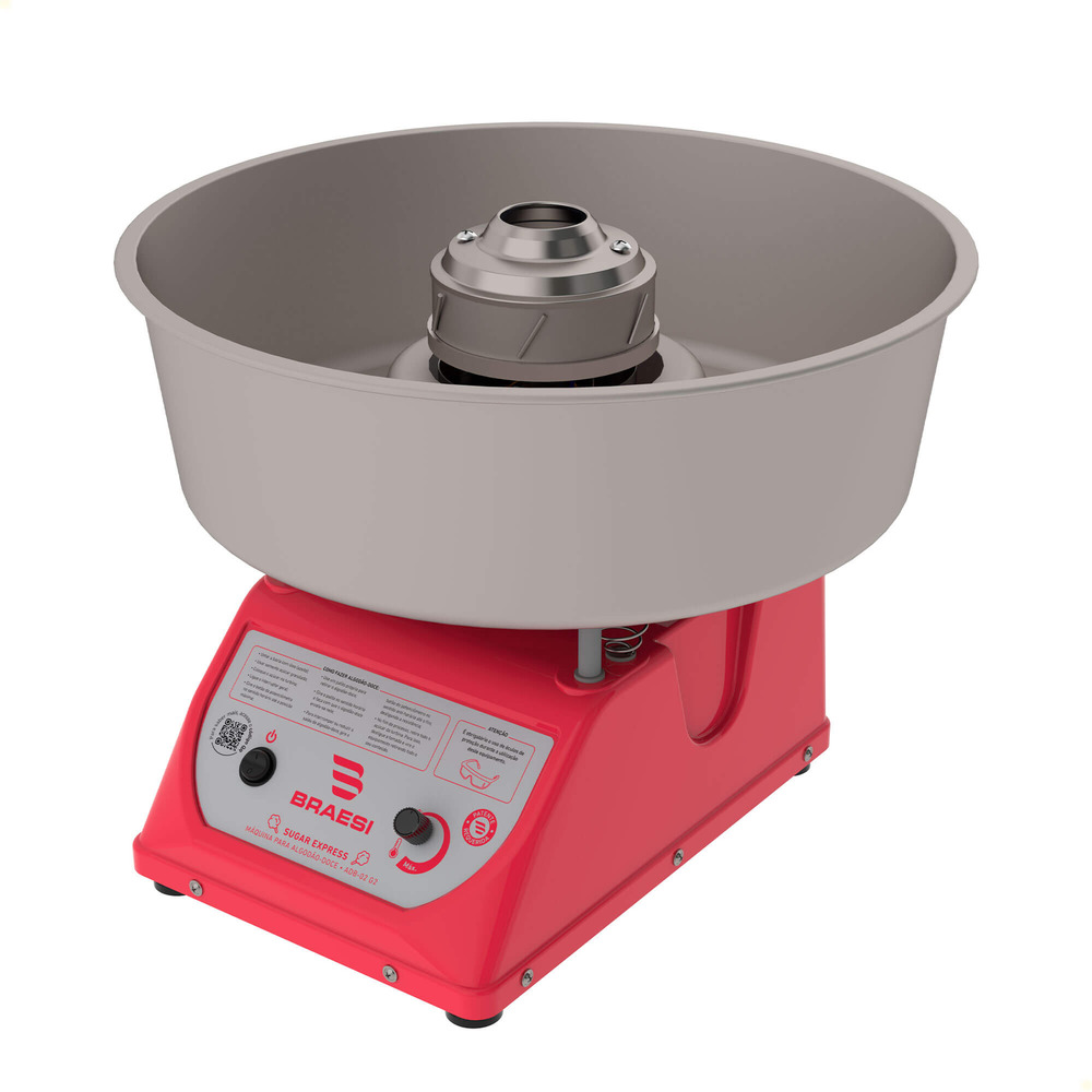 Máquina Profissional Para Fazer Algodão Doce Braesi ADB-02 G2 Bivolt 1/4CV B14183