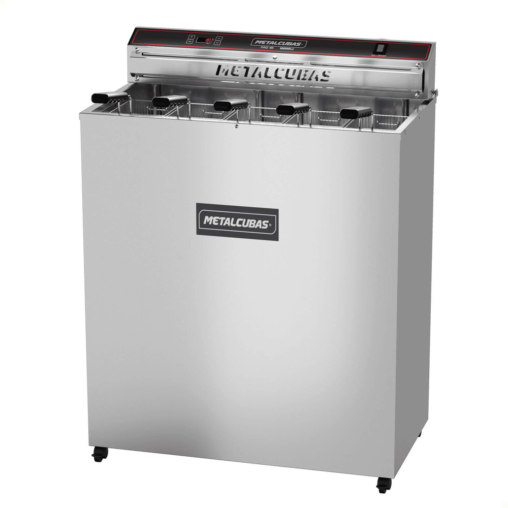 Fritador Industrial Elétrico Metalcubas FAO 45 5 Cubas Zona Fria De Água 220V Monofásico 10000W