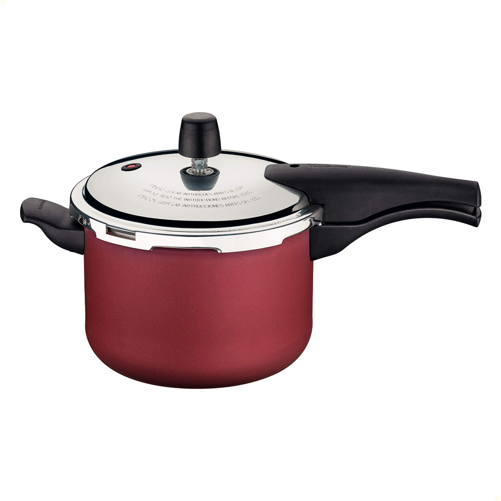 Panela de Pressão Tramontina Vancouver Alumínio Rev. Antiaderente Vermelho 20 cm 4,5 L 20582720