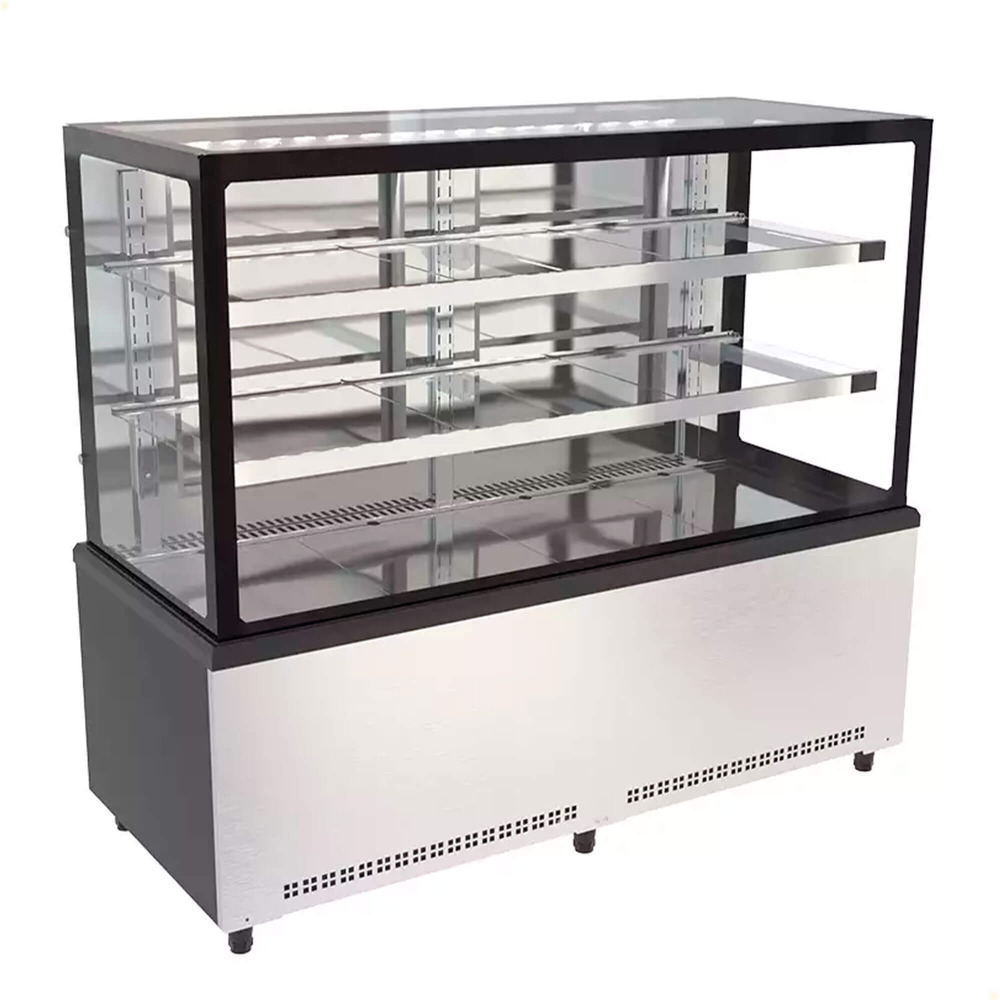 Balcão Vitrine Fria Venâncio Prime 601L Inox Ar Forçado Vidro Duplo Low-E 150cm 220V PBV15