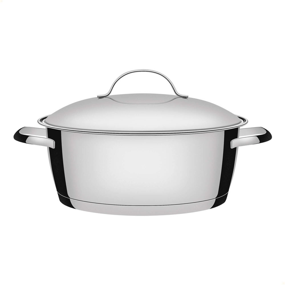 Caçarola Rasa Tramontina Allegra em Aço Inox com Fundo Triplo 24 cm 4,2 L 62653240