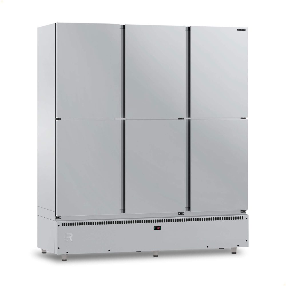 Mini Câmara Comercial Resfriados 6 Portas Refrimate Em Aço Inox 1152 Litros 220V MC6P MCR
