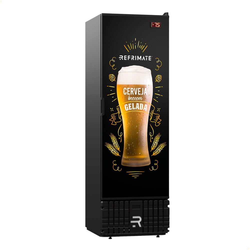Visa Cooler Cerveja Refrimate 570 Litros 220V Porta Sólida VCCE570PS