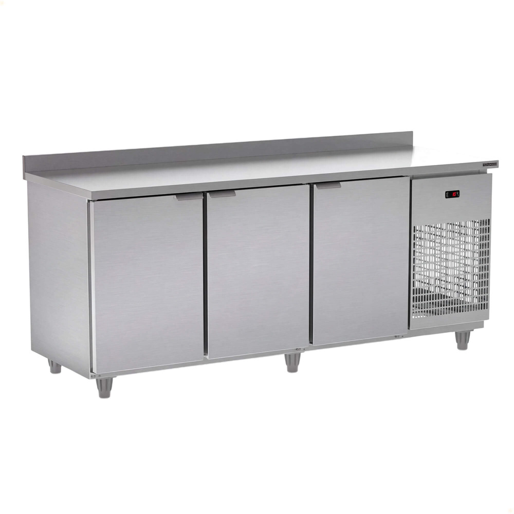 Balcão de Serviço Refrigerado Refrimate 200 cm 3 Portas Em Inox 220V BSR2000