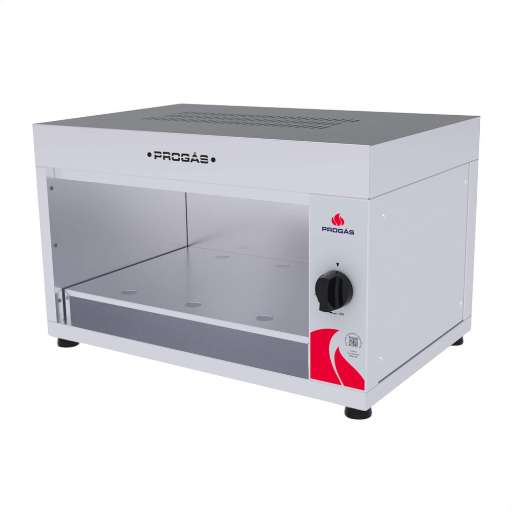Forno Gratinador Salamandra Progás A Gás Queimador Infravermelho Em Inox PRS-62G