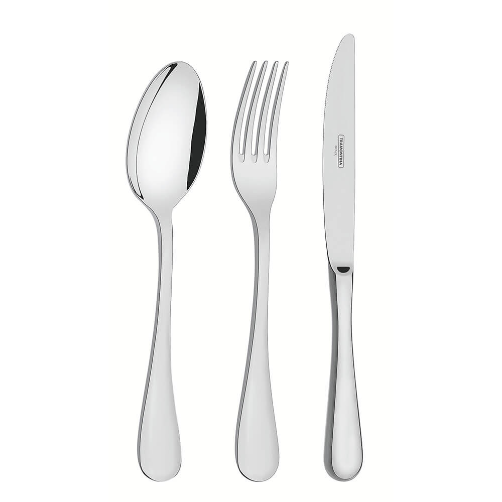 Faqueiro Tramontina Classic em Aço Inox com Facas de Mesa Forjadas sem Estojo 130 Peças 66928423