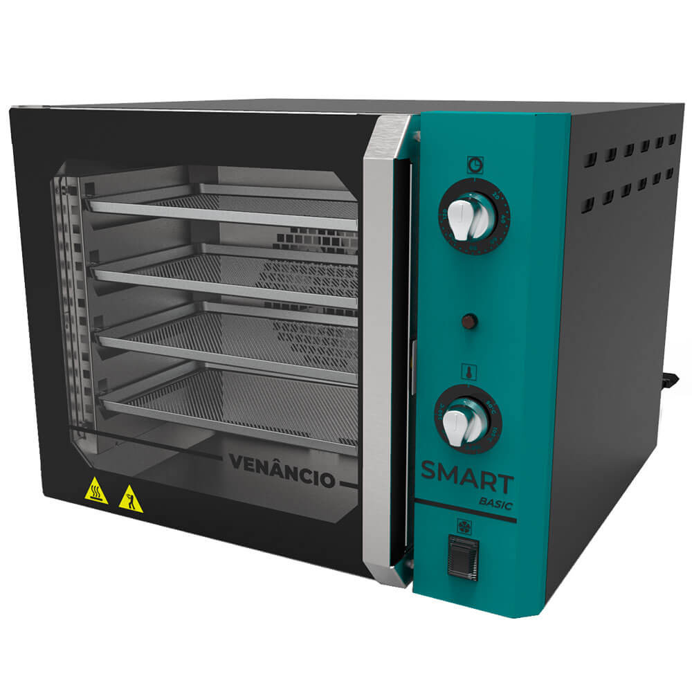 Forno Industrial Convector Venâncio Elétrico Smart Basic Azul 4 Esteiras 220v FCSB4E 16715