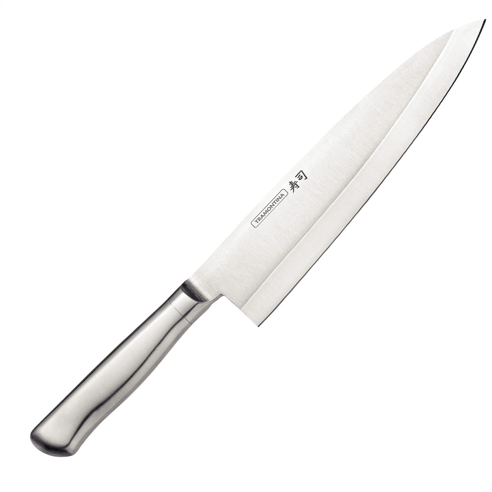 Faca Deba Tramontina Sushi Diamond com Lâmina e Cabo em Aço Inox 8" 24241008