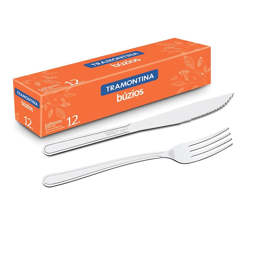 Kit garfos e facas linha Churrasco Tramontina inox