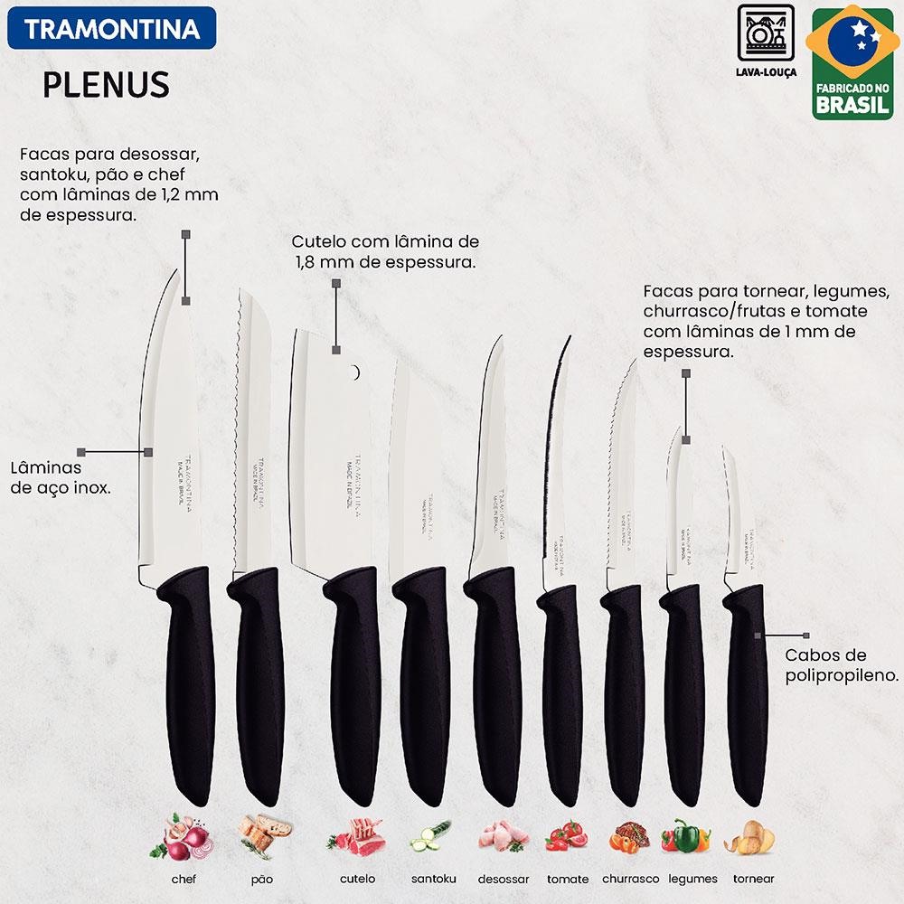 Promoção! Kit 6 Garfo De Mesa Plenus Preto Lamina De Aco Inox E Cabo De  Polipropileno Tramontina - MINHACOZINHANOVA.COM.BR