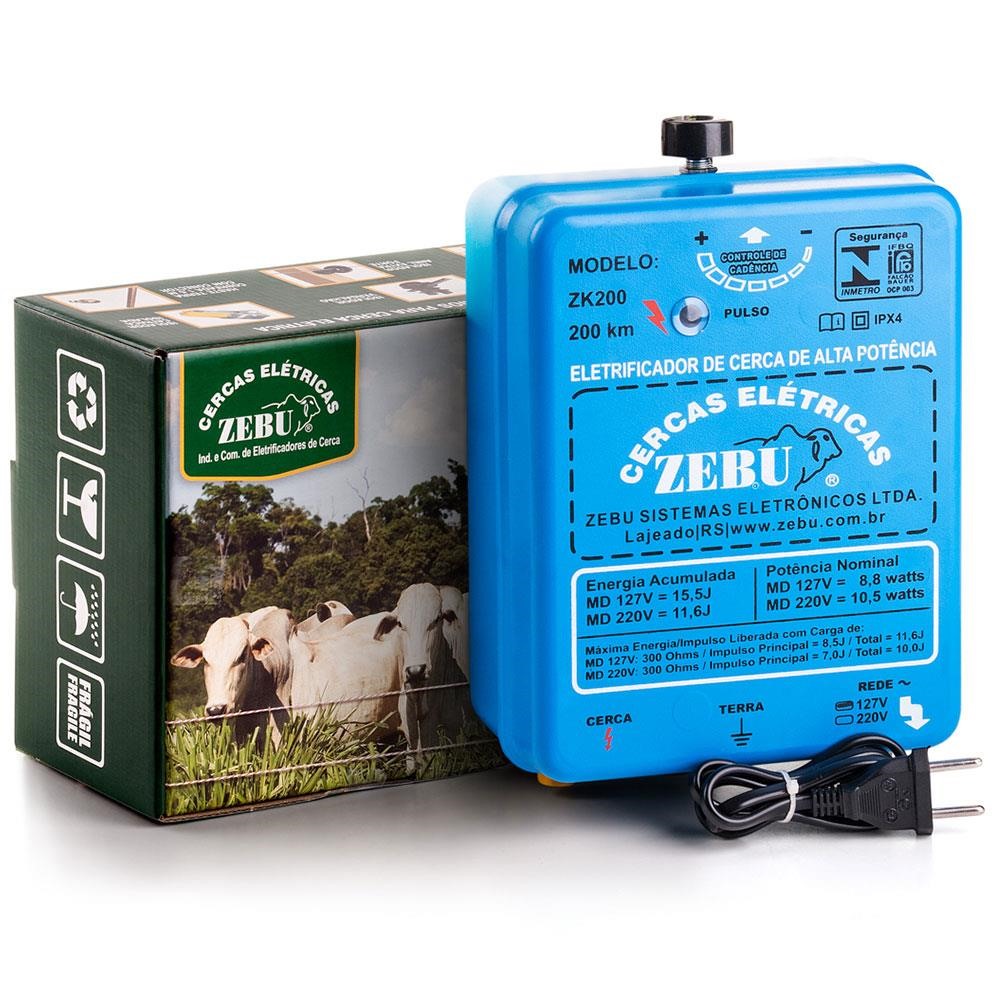 Eletrificador de Cerca Zebu ZK200 220V 19798