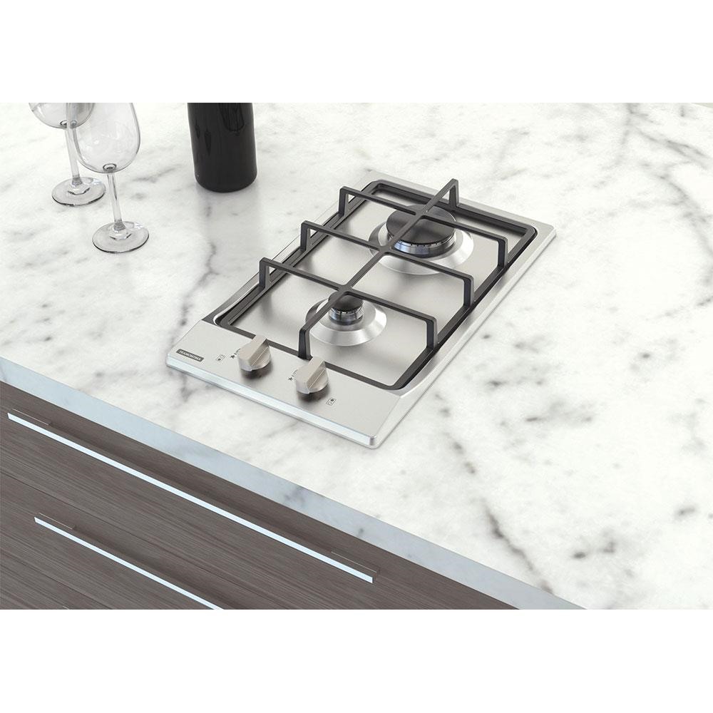 Cooktop à Gás Tramontina Dominó 2GX HE Safestop 30 Inox 2 Queimadores