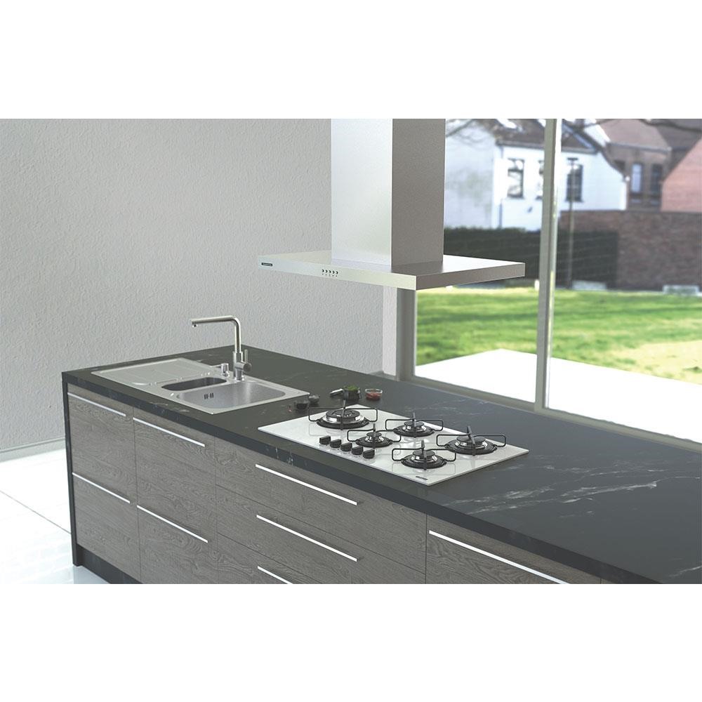 Cooktop a Gás Tramontina Penta Side Plus W 5GG Tri 90 Vidro Branco 5