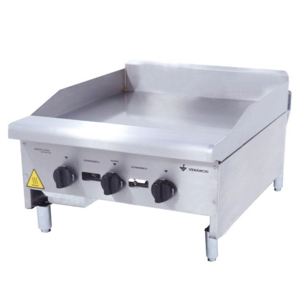 Chapa Venâncio Americana Em Aço Inox A Gás 18mm CG45