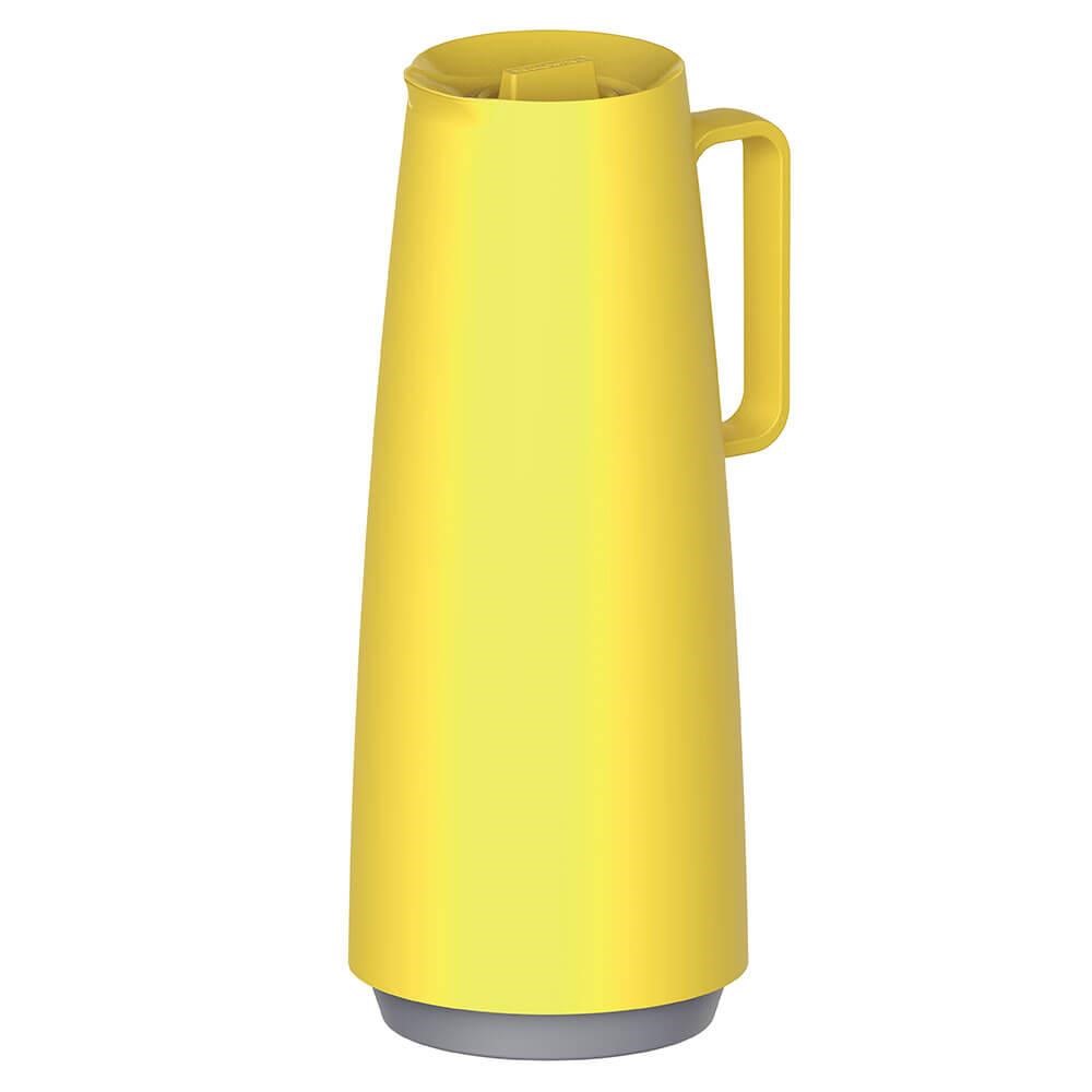 Bule Térmico para Café e Chá Tramontina Exata em Plástico Amarelo com Ampola de Vidro 1 L 61636102